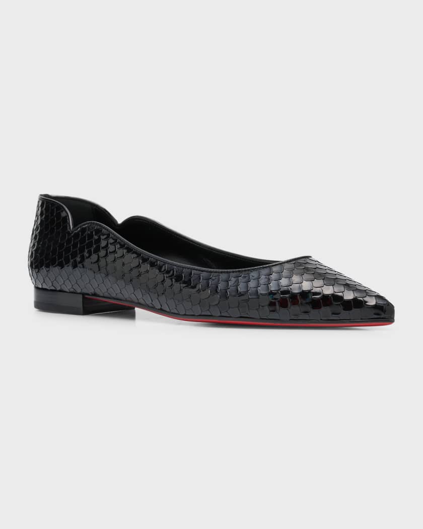 Christian Louboutin Hot Chickita Birdy Red Sole Ballerina Flats