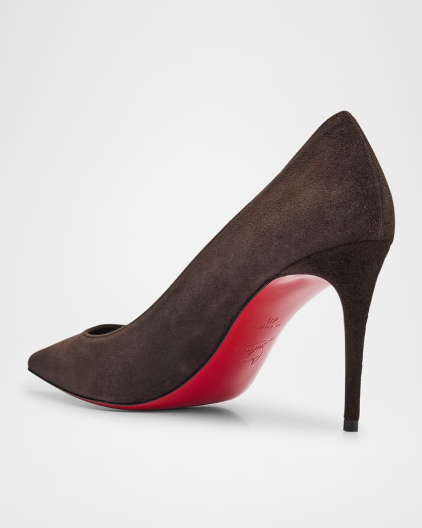 Kate Suede Red Sole Classic Pumps