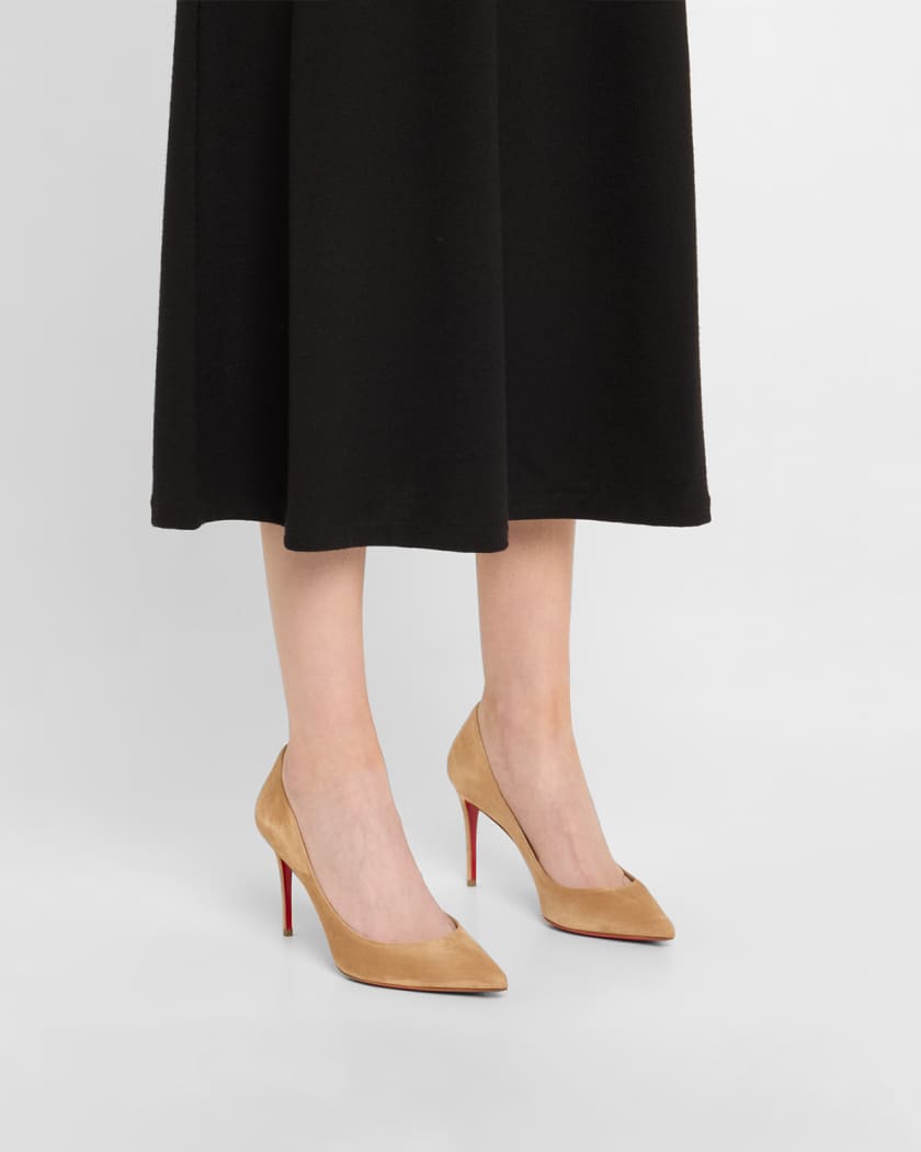 Kate Suede Red Sole Classic Pumps
