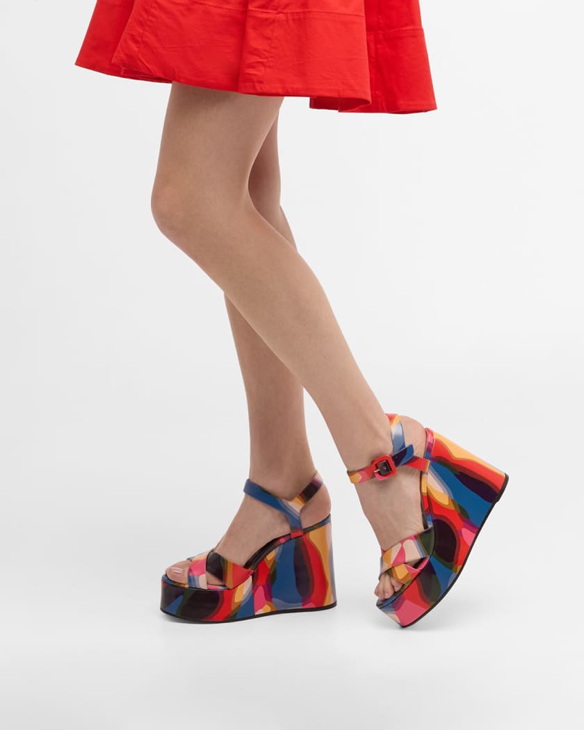 Red bottom new arrivals wedge heels