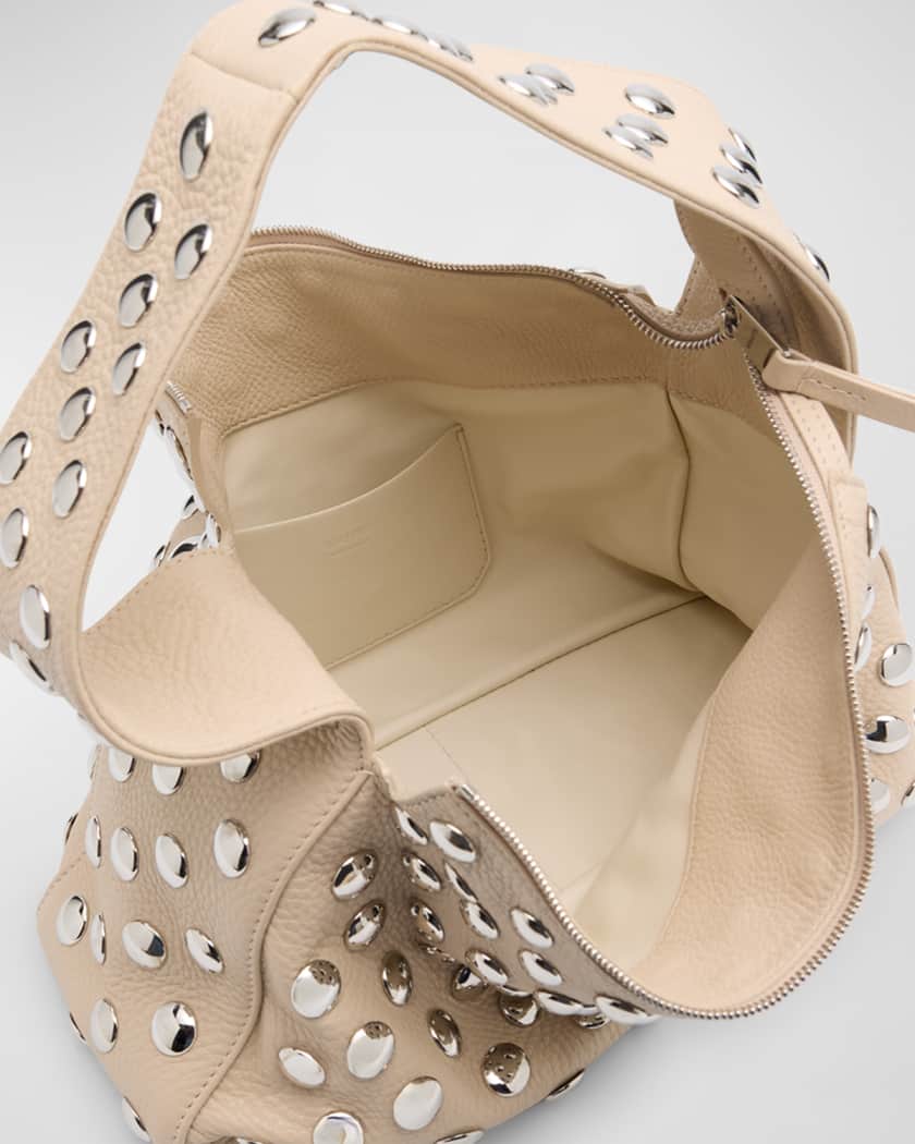 Elena Studded Leather Shoulder Bag