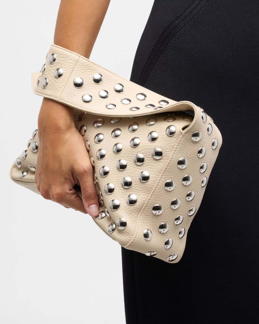 Elena Studded Leather Shoulder Bag