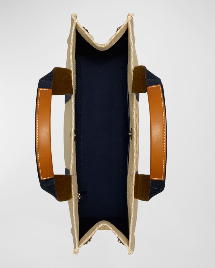 Tory Burch Logo Canvas Tote Bag | Neiman Marcus