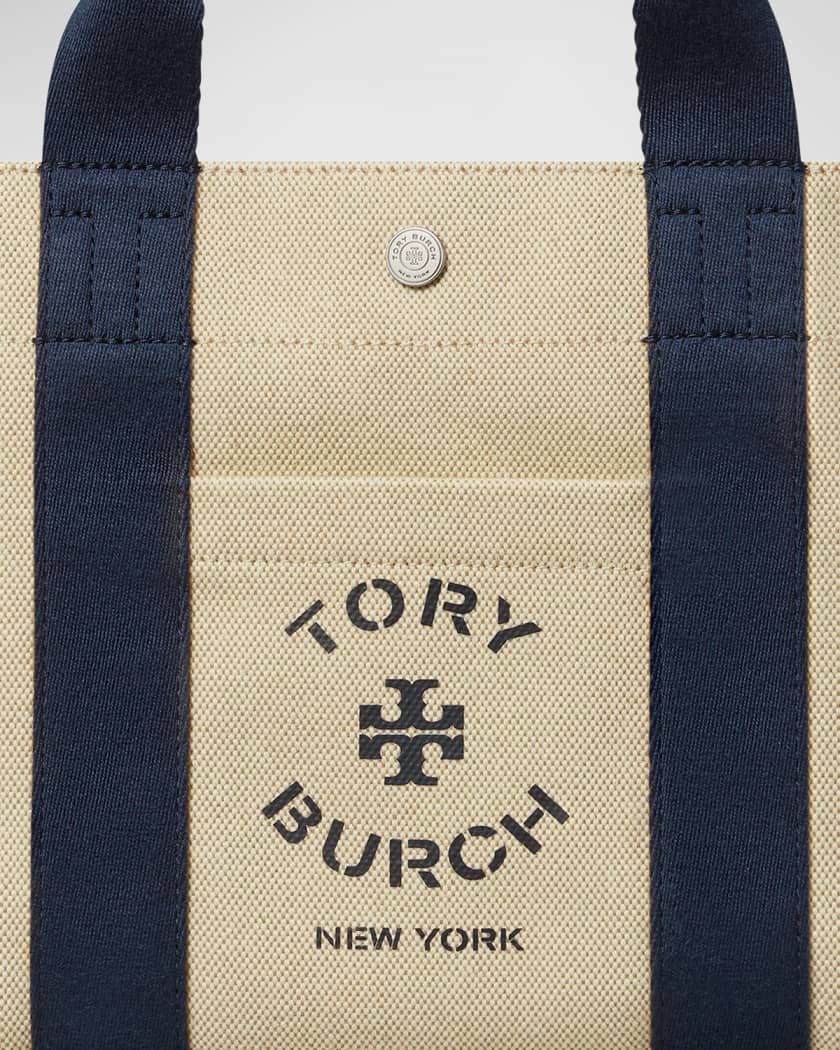 Tory Burch Small Logo Canvas Tote Bag
