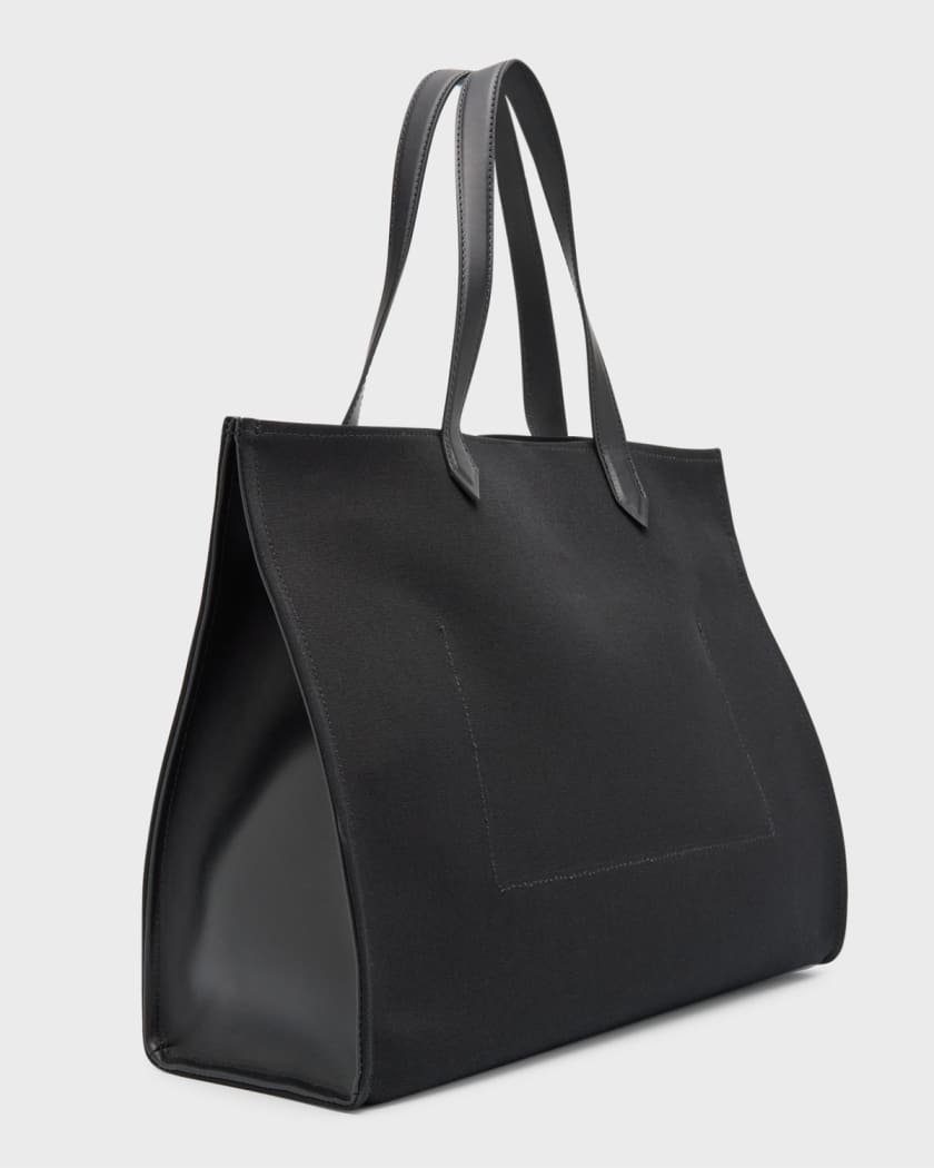 Balmain B Army Medium Shopper Tote Bag in Canvas with