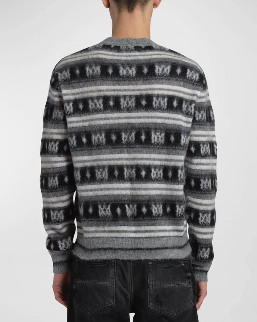 Amiri Men's Monogram Striped Skater Sweater
