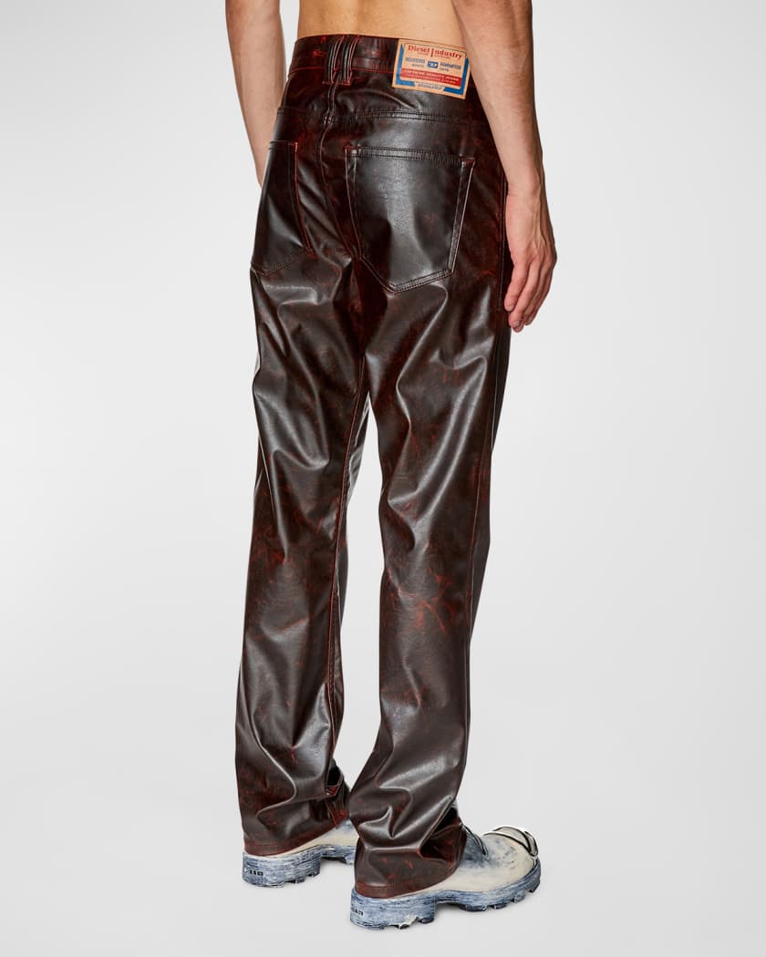 Diesel Men's P-Revol Coated Pants with Button Fly | Neiman Marcus