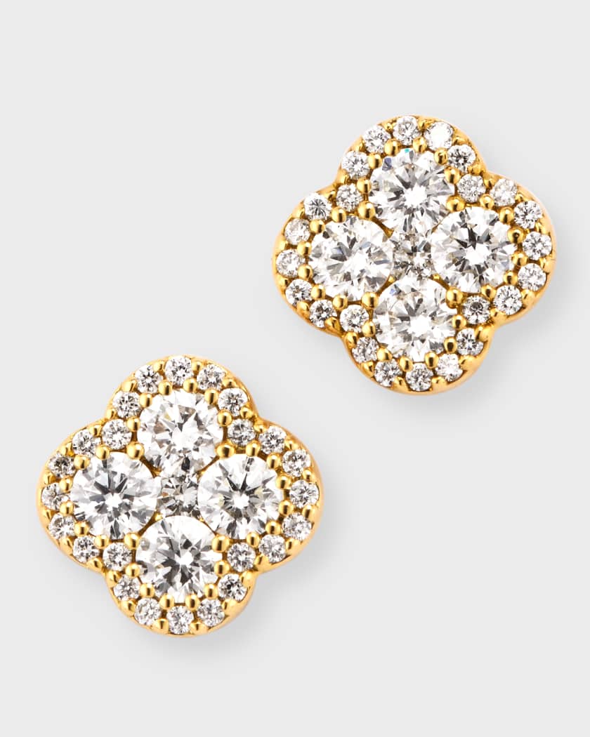 Neiman Marcus Diamonds 18K Yellow Gold G H SI Diamond Stud