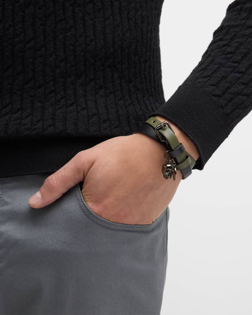 Alexander mcqueen double wrap bracelet deals