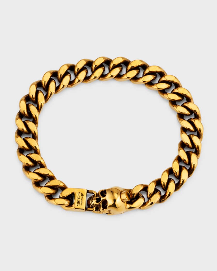 Alexander McQueen Men s Skull Chain Bracelet Neiman Marcus