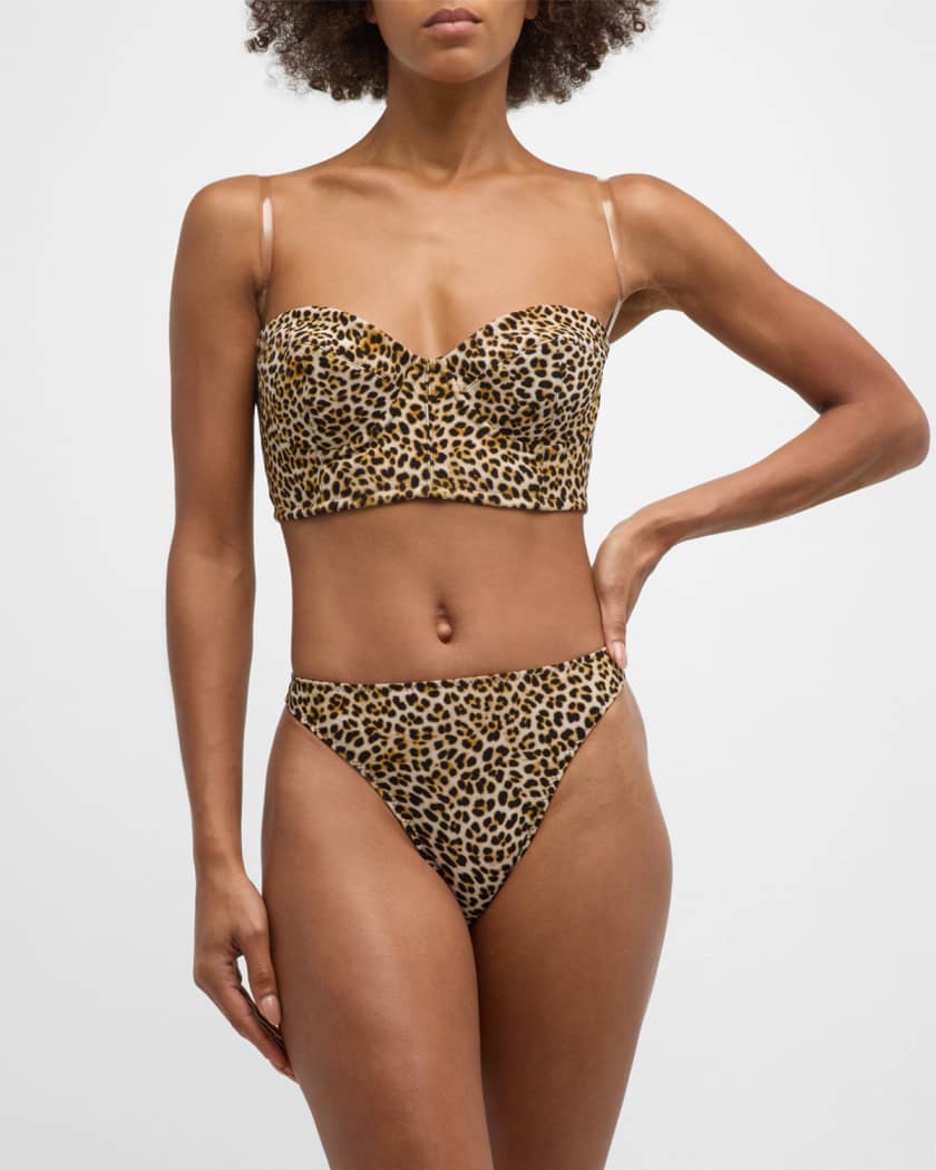 Norma kamali leopard swimsuit sale
