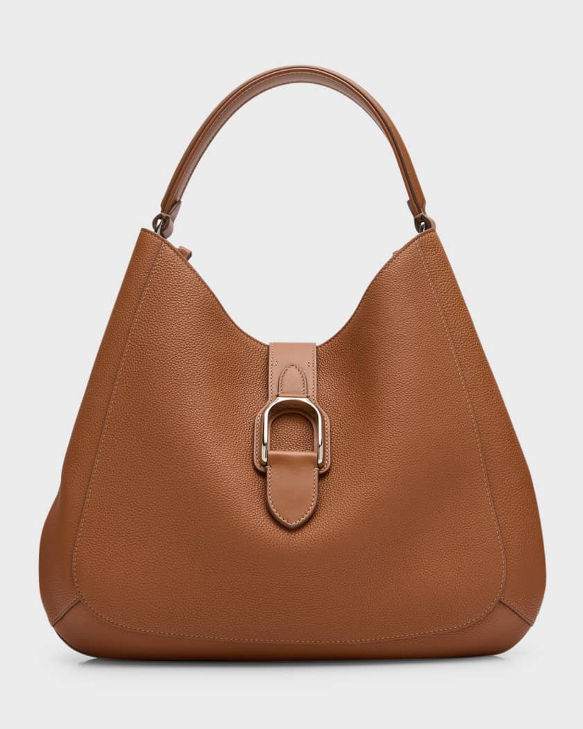 Ralph Lauren Collection Welington Flap Leather Shoulder Bag