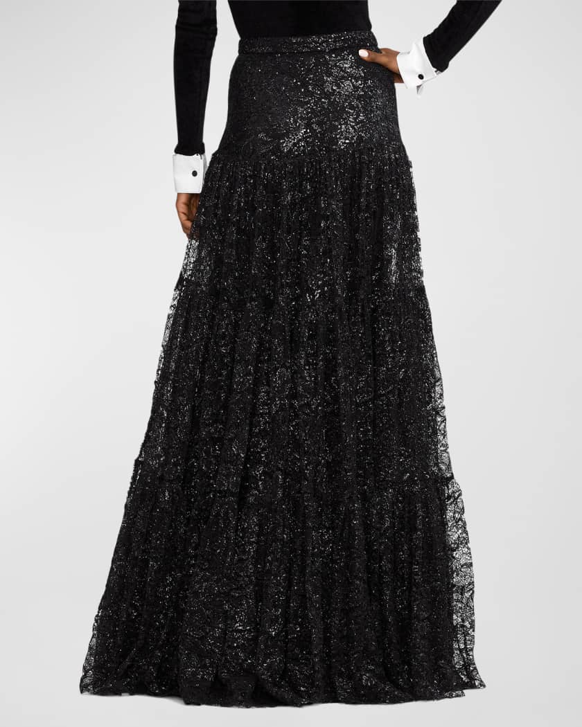 Lauren ralph lauren tiered overlay dress hotsell