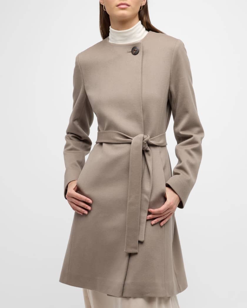 Alva Belted Wool Top Coat