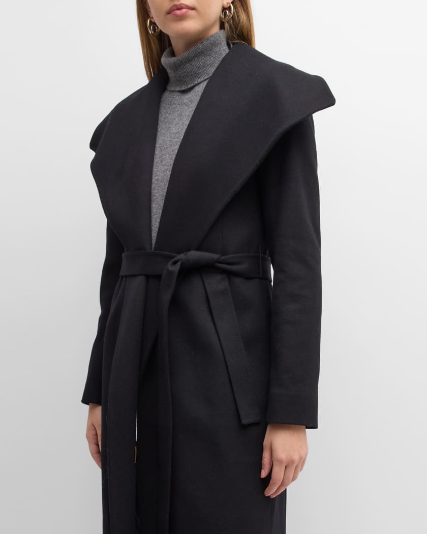 Fleurette wrap coat store