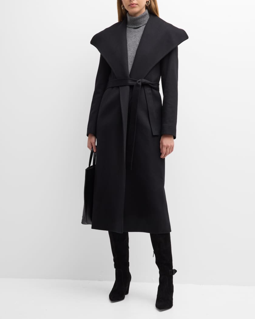 Jordy Belted Wool Wrap Coat