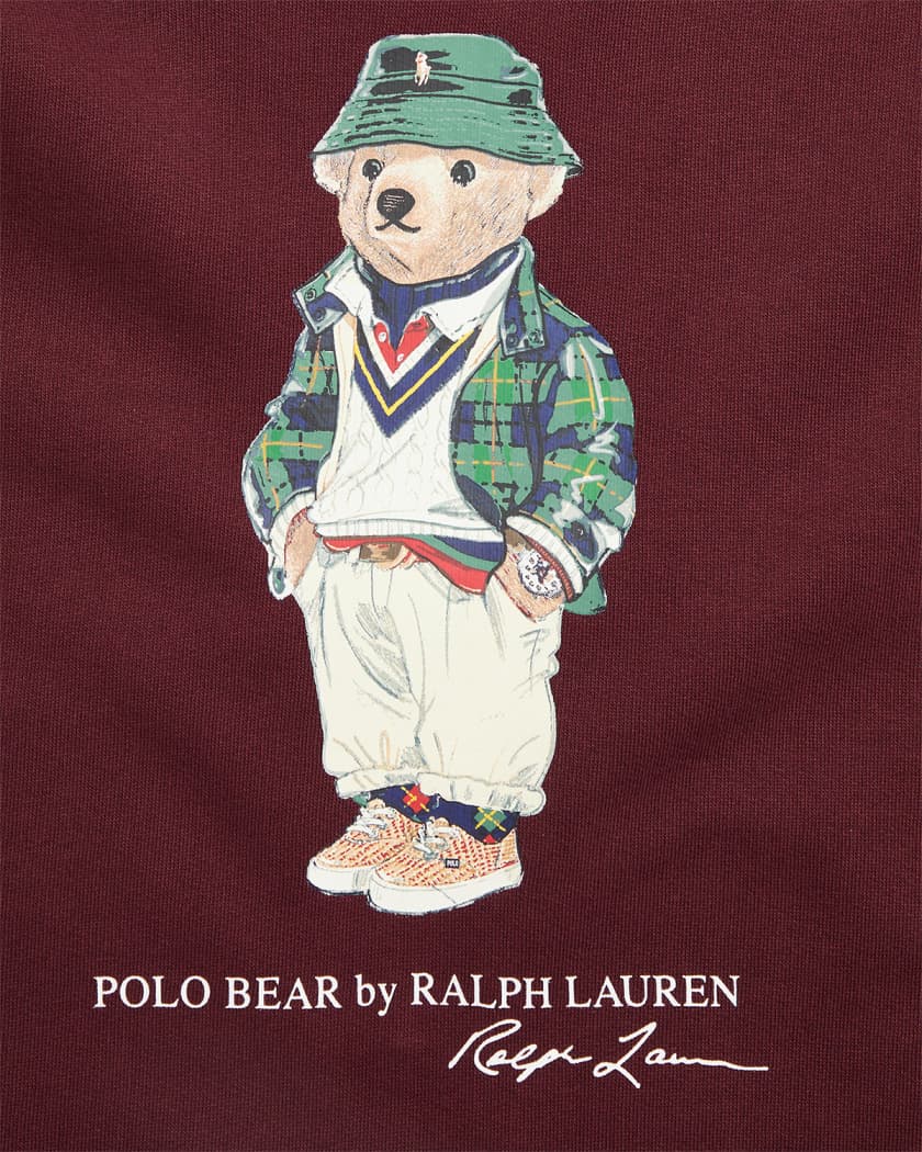 Polo Bear Color-Blocked Fleece Hoodie