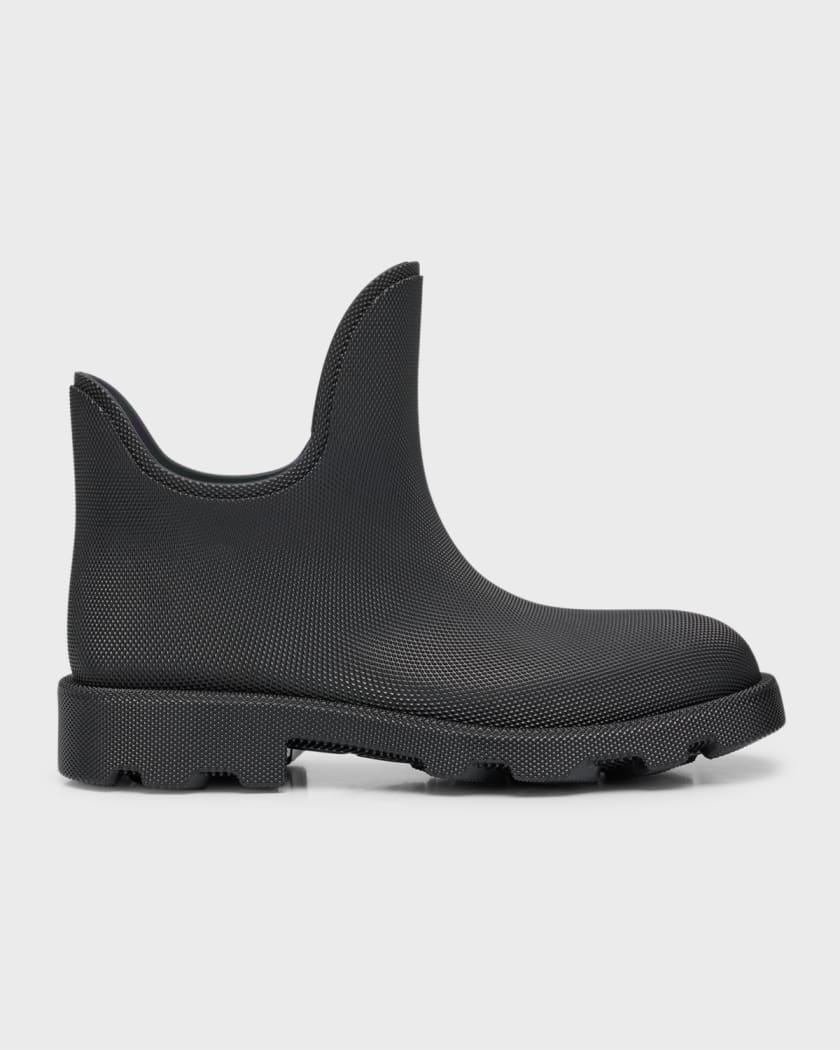 Prada Rubber Logo Pull-On Rain Booties