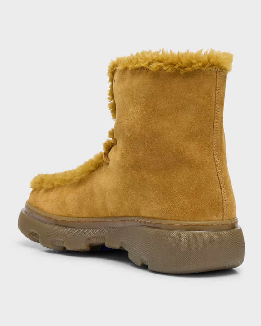 Burberry sales shearling boots