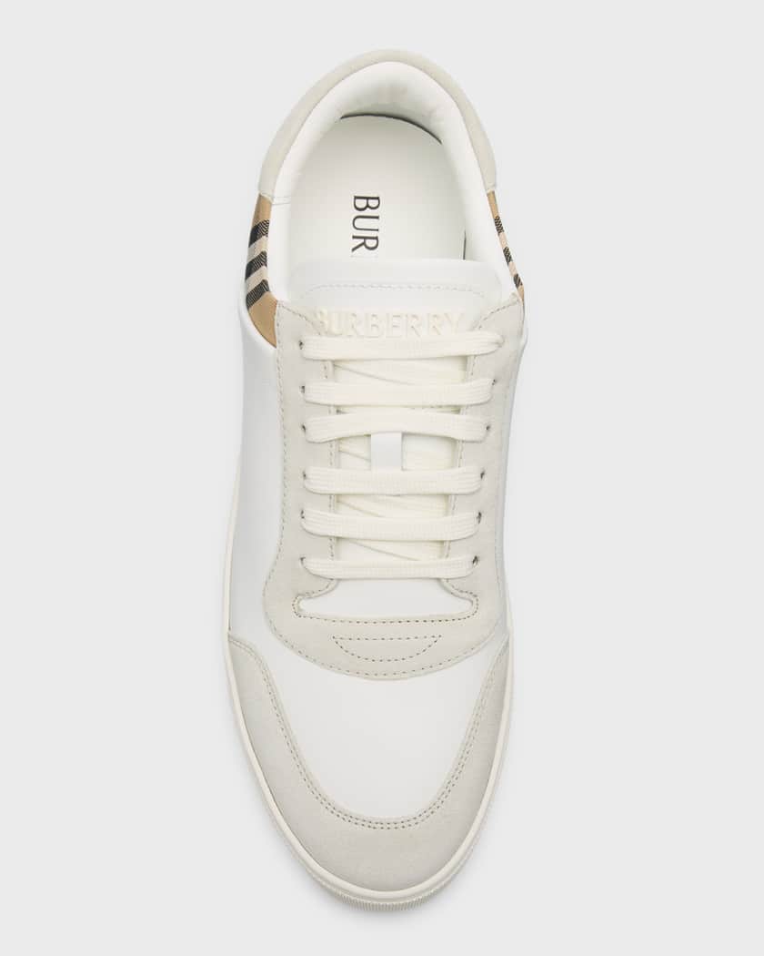 Burberry leather suede and house check sneakers 2025