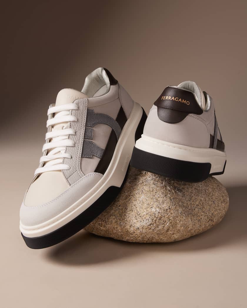 Men's Gancini Sneakers by Salvatore Ferragamo