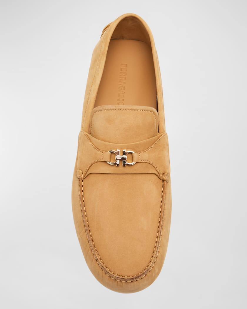 Ferragamo Gancini leather slide sandals - Orange