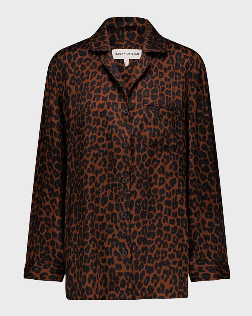 Mara hoffman leopard dress sales