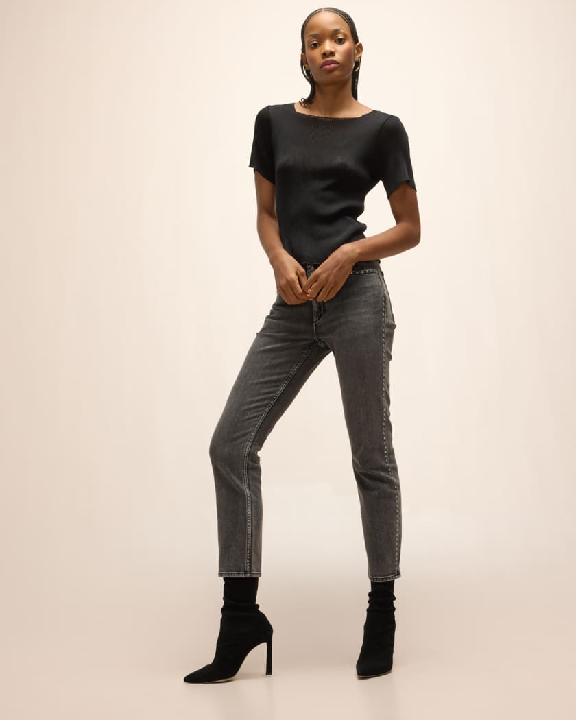 Wren Slim Straight Embellished Jeans