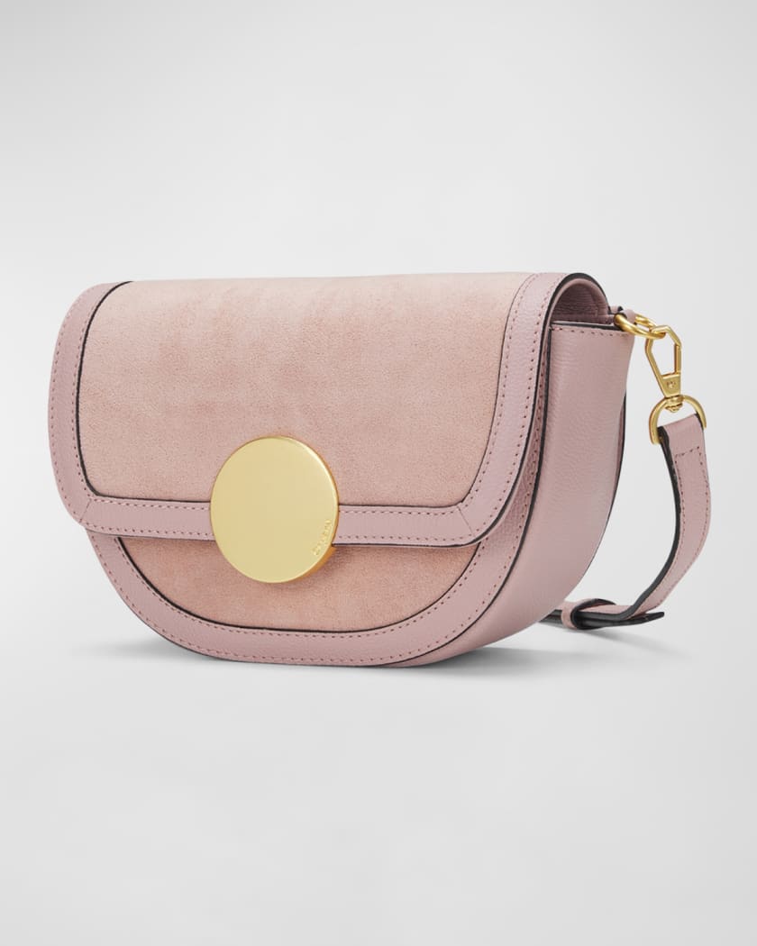 Lottie Saddle Suede Crossbody Bag