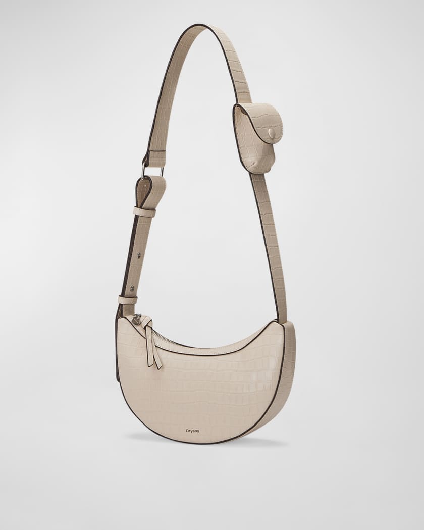 Rookie Half-Moon Leather Crossbody Bag