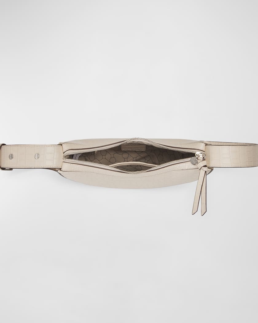 Rookie Half-Moon Leather Crossbody Bag