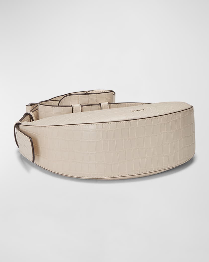 Rookie Half-Moon Leather Crossbody Bag