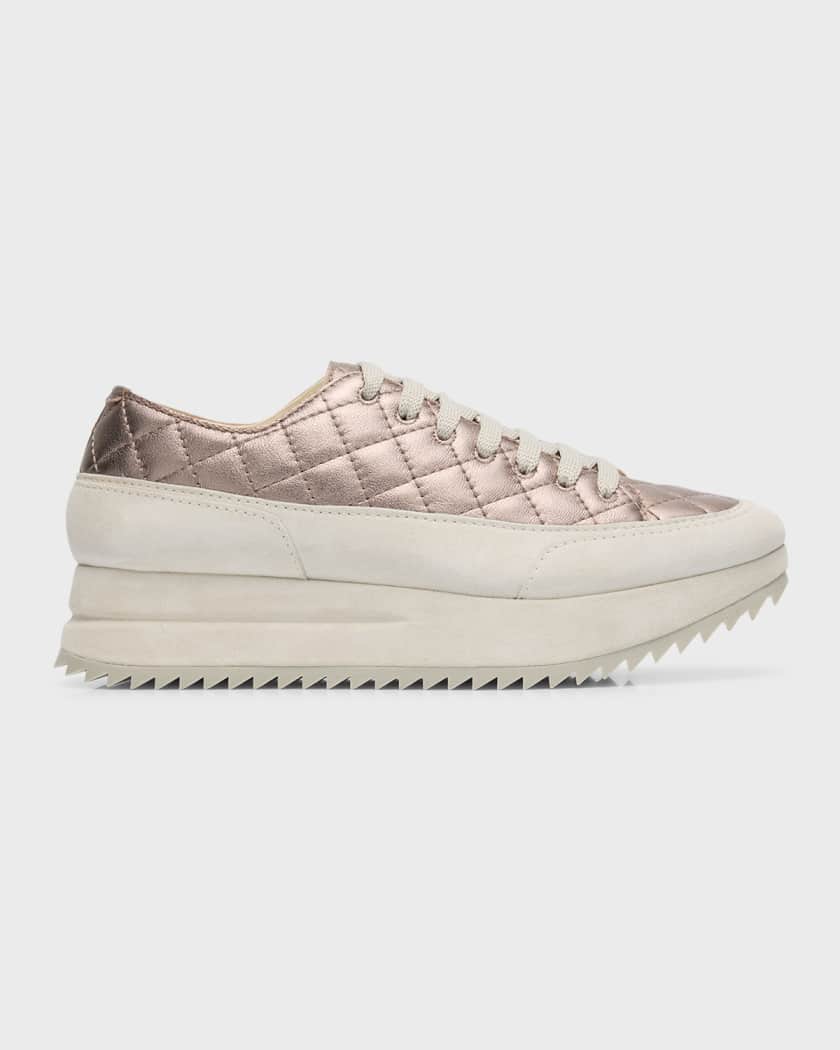 Osaka Quilted Leather Flatform Sneakers