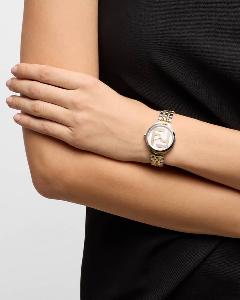 Fendi two store tone watch