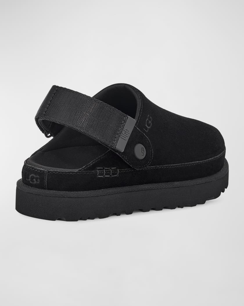 Goldenstar Suede Slingback Clogs