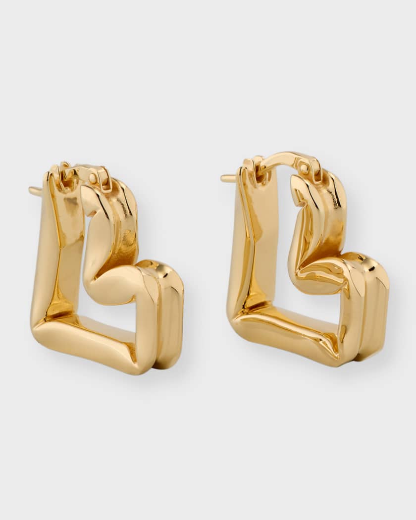 Heart shrimp earrings top