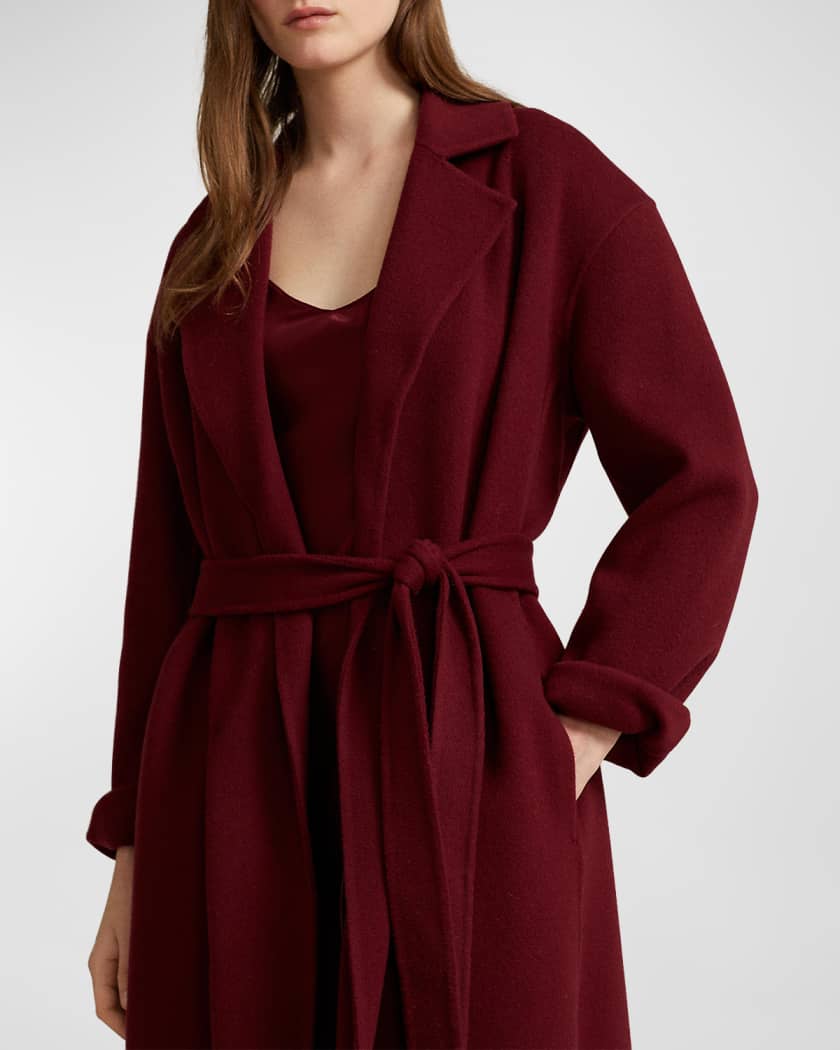 Lauren ralph lauren belted wrap coat sales