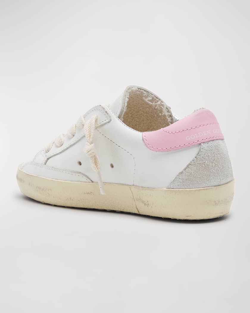 Girl's Superstar Leather Low-Top Sneakers, Kids