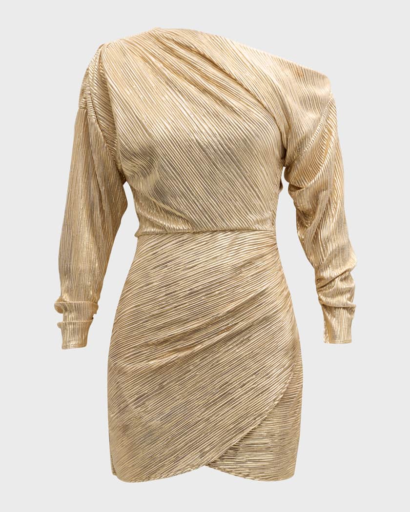 Ramy Brook Haisley Textured Metallic Mini Dress