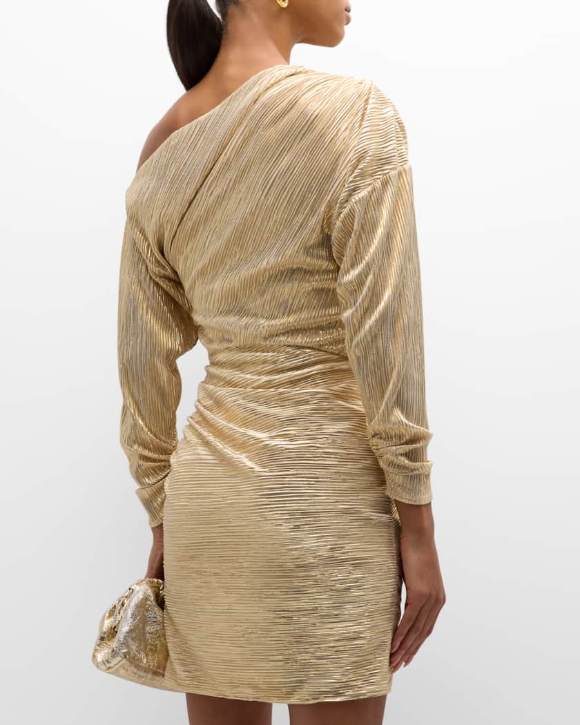 Ramy Brook Haisley Textured Metallic Mini Dress