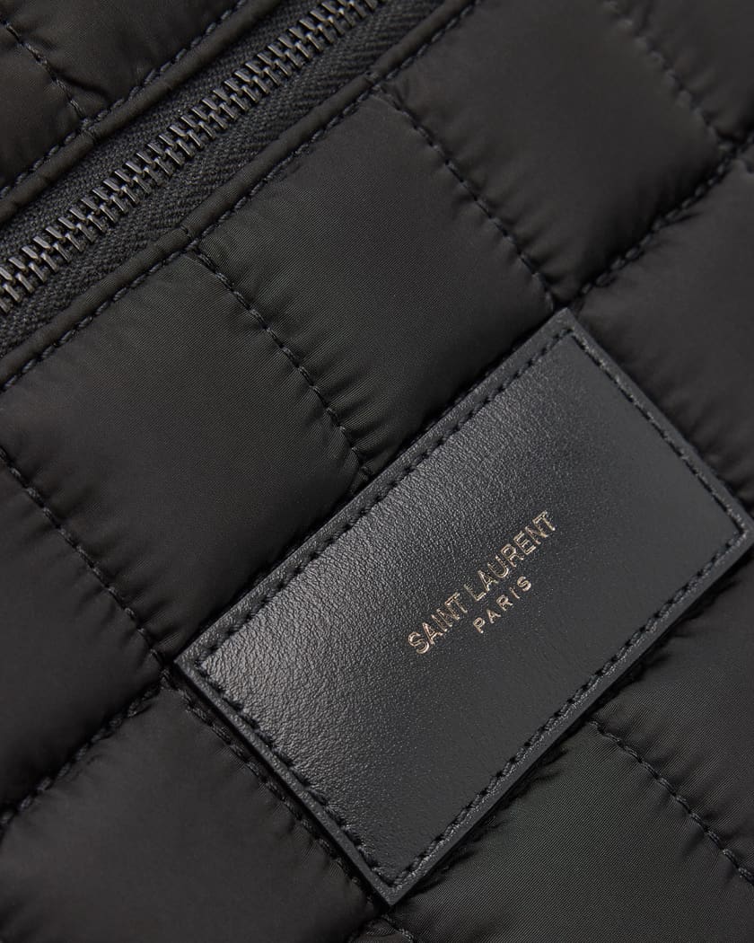 Saint Laurent Men s Nuxx Quilted Nylon Crossbody Bag Neiman Marcus