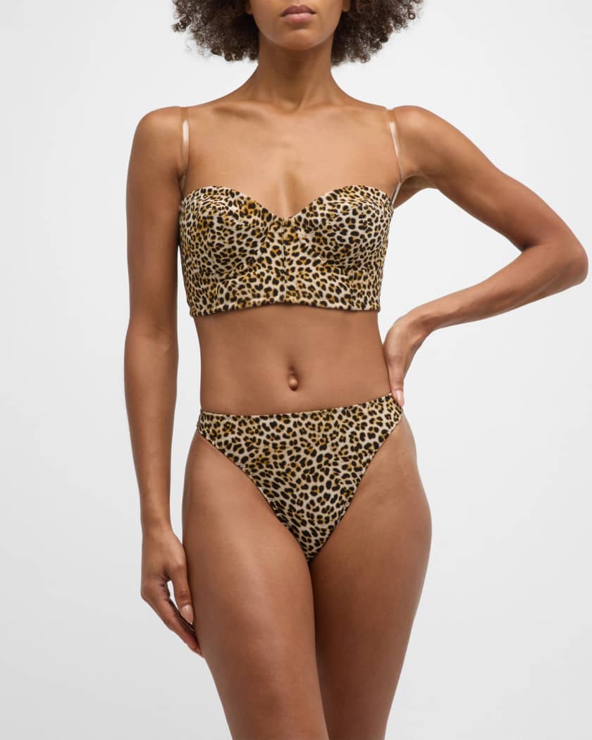 Norma kamali leopard swimsuit 2025