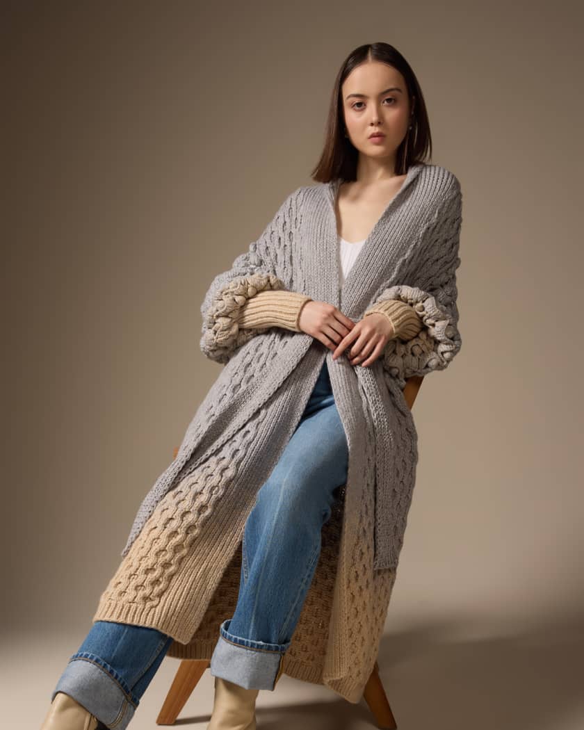 Chunky knit cashmere sweater outlet