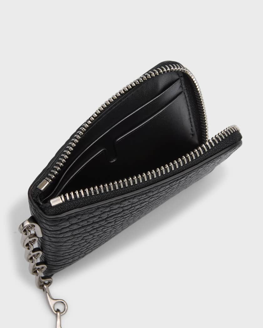 Leather B Chain Wallet in Knight - Men