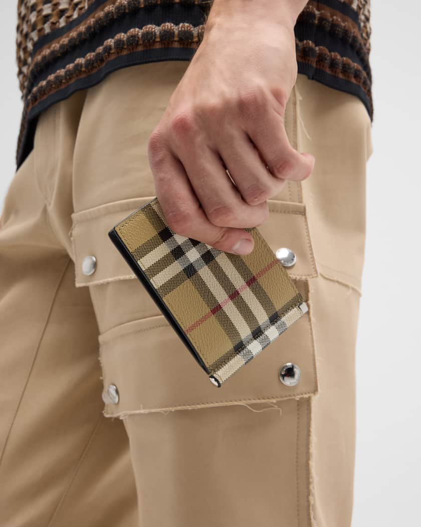 Burberry check-print money-clip Wallet - Farfetch