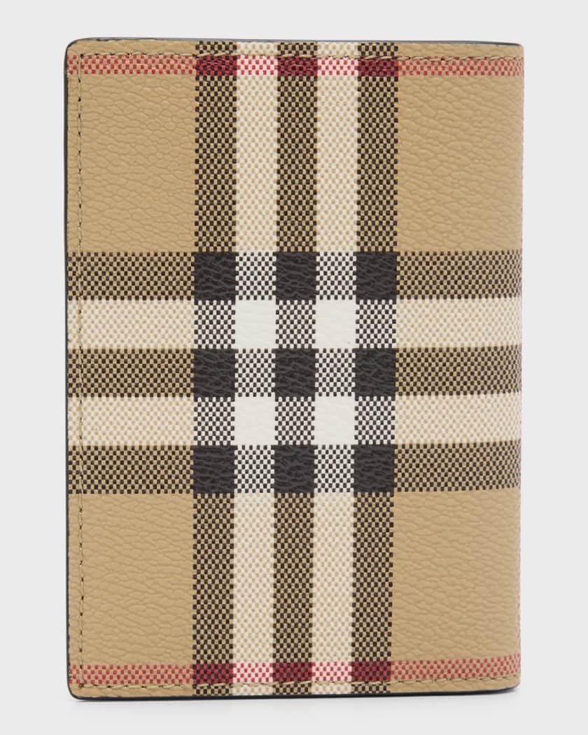 Burberry Men s Bateman Vintage Check Bifold Card Holder Neiman