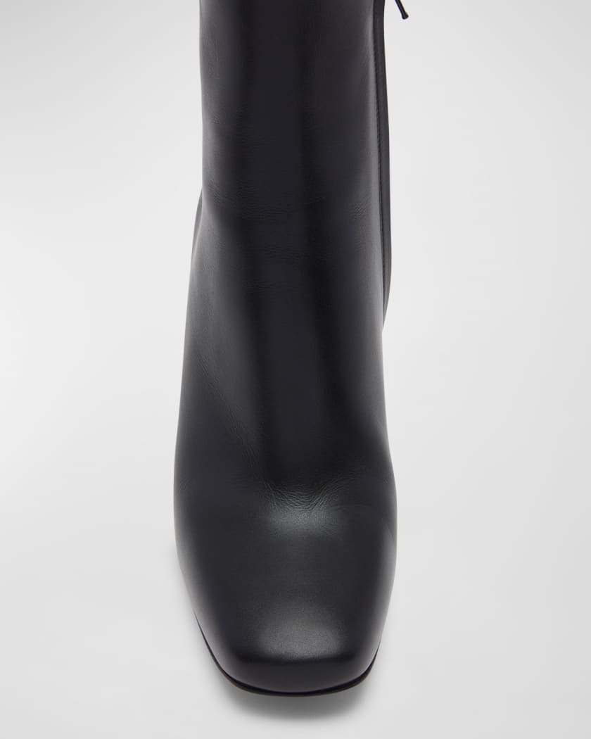ショートブーツ・ブーティ BOTTEGA VENETA KNOT SMOOTH LEATHER ANKLE BOOTS BOTTEGA VENETA Knot leather ankle boots | NET-A-PORTER