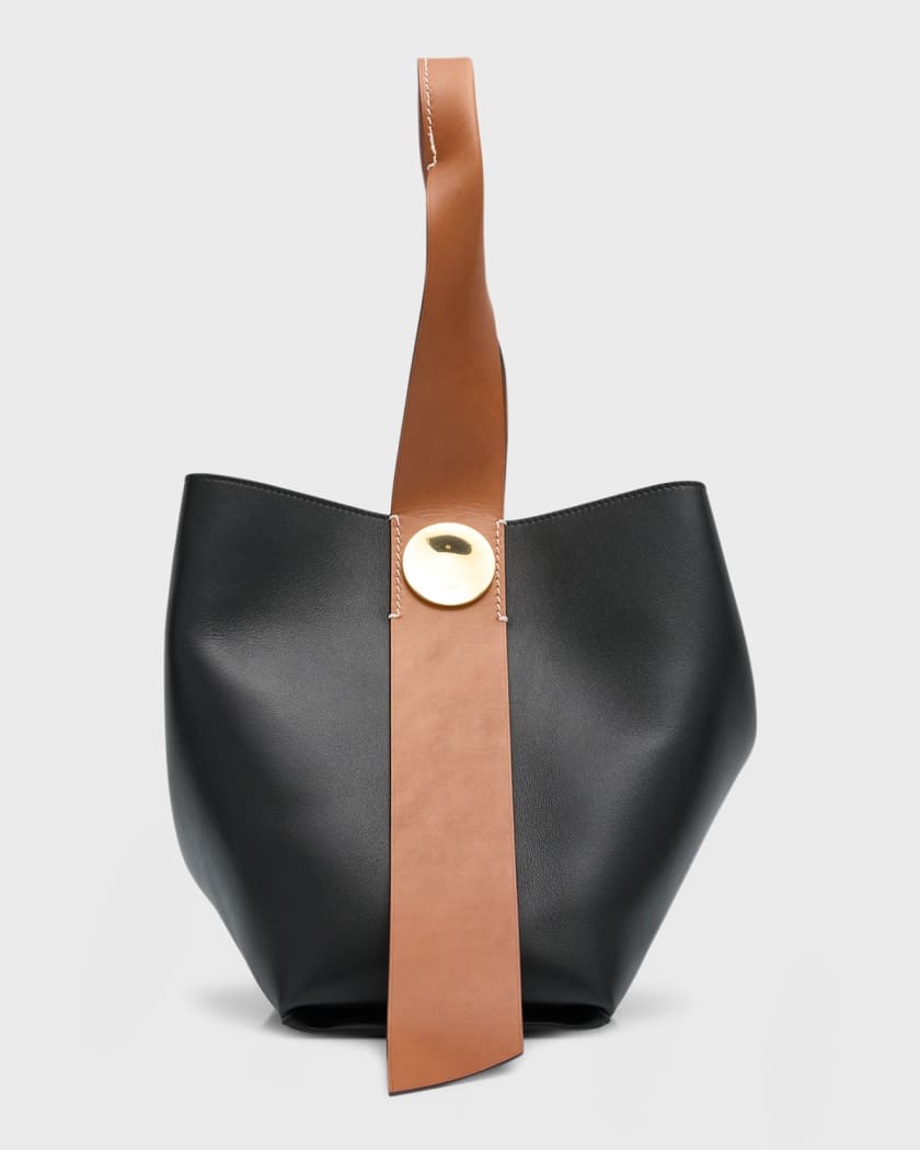 Jil Sander Small Twisted Leather Top-Handle Bag