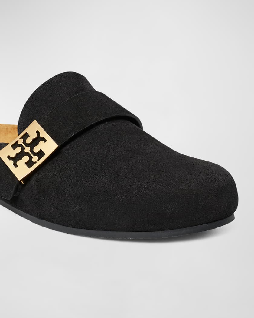 Mellow Suede Buckle Slide Mules