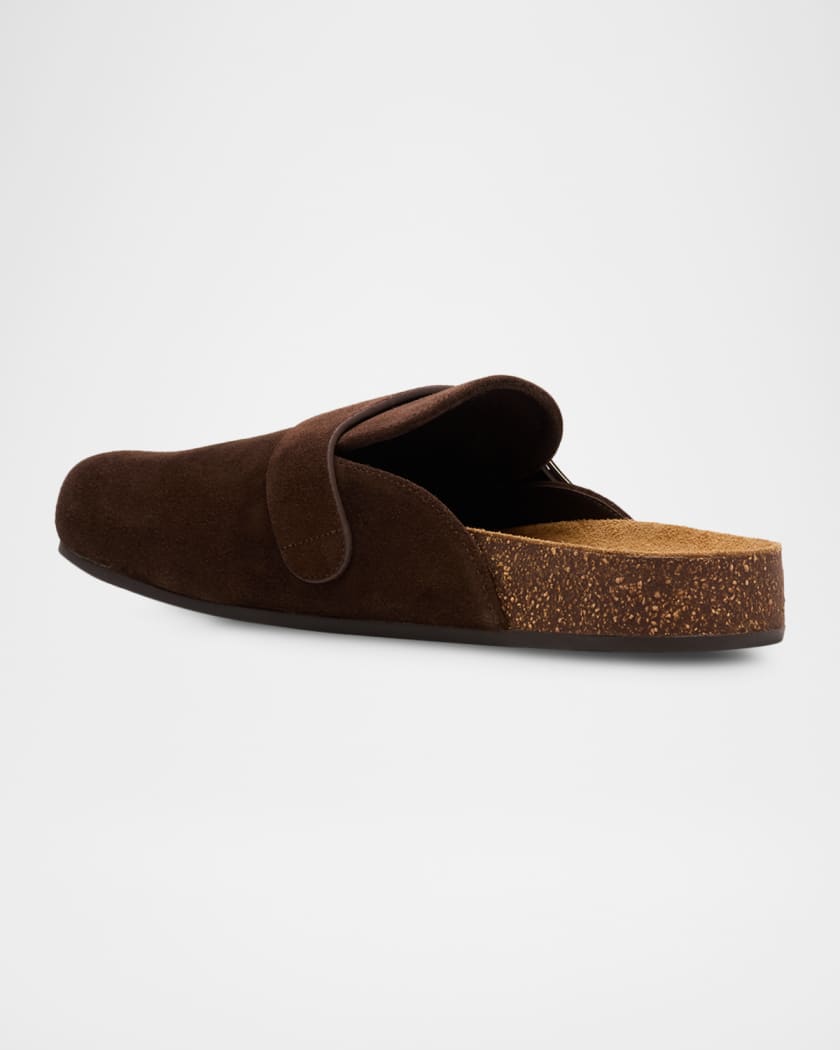 Mellow Suede Buckle Slide Mules